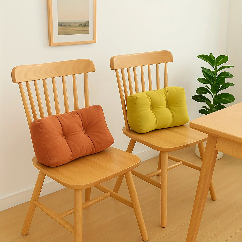 Thickened Lumbar Support Pillow Space Themed Chenille Polyester Filling Multi-Functional Office Chair Home Decor Back Cushion