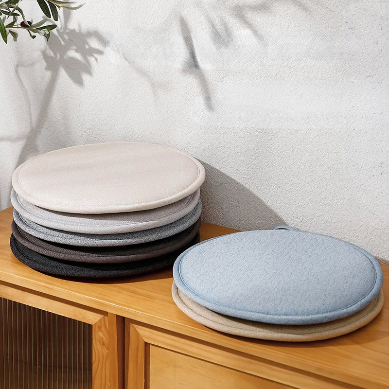 Round Cushion Memory Foam Seat Cushion Sponge Bench Chair Cushion Non-slip Mahogany Round Stool Round Solid Wood Chair Cushion